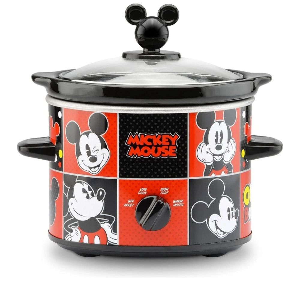 Disney Mickey Mouse Red and Black Mini Slow Cooker